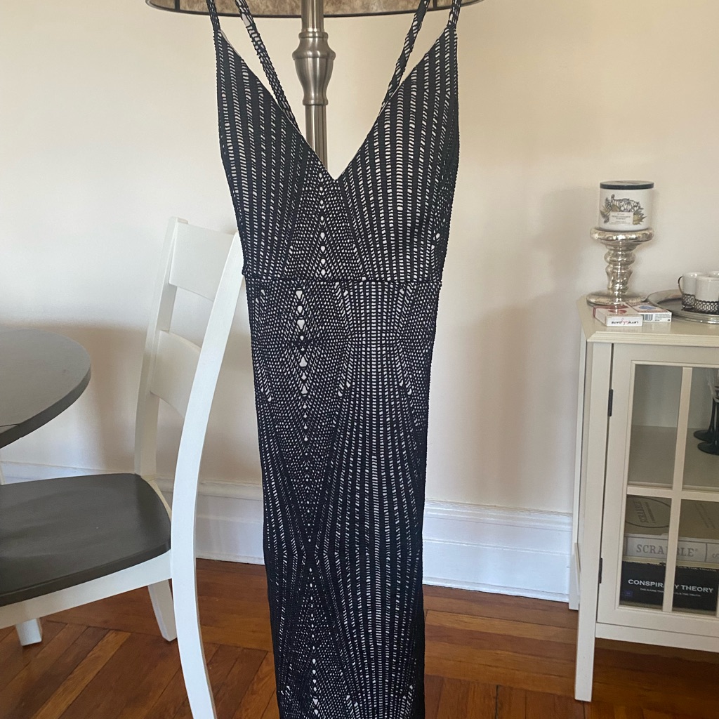 Nwt Lovely Day Black/White Mini Dress, Size L